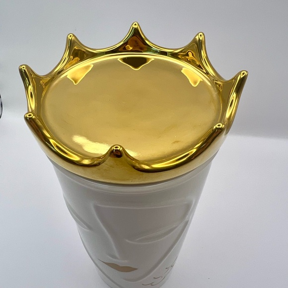Starbucks Siren Ceramic Travel Mug with Gold Crown Lid 2016 - Picture 8 of 9